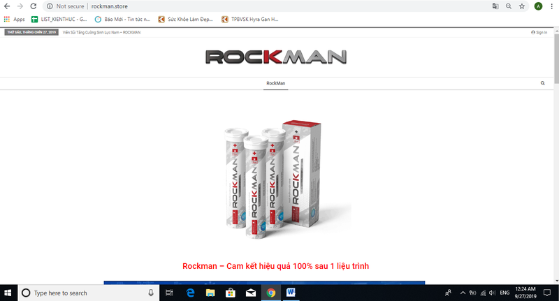 Liên tục bị cảnh báo sai phạm, viên sủi Rockman vẫn vô tư quảng cáo rầm rộ