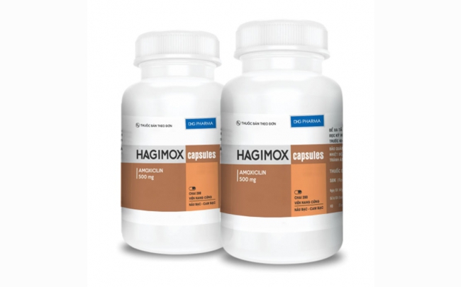 Hagimox 500 Cap chai (nâu-cam): Chỉ định, chống chỉ định, cách dùng