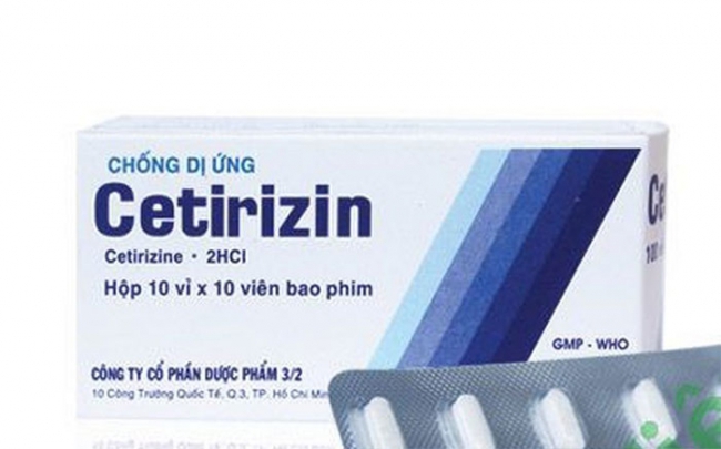 Thuốc Cetirizin của Công ty Cổ phần Dược phẩm 3/2 bị đình chỉ?