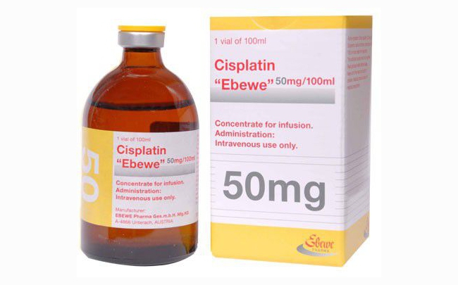 Thuốc Cisplatin Ebewe 50mg/100ml: Chỉ định, chống chỉ định, cách dùng
