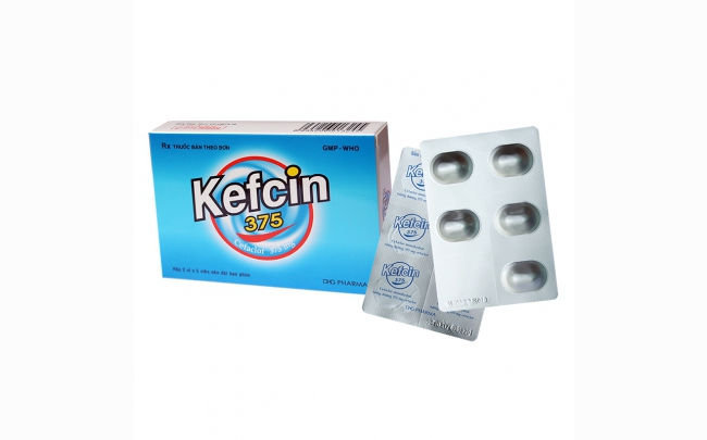 Thuốc Kefcin 375mg Dhg: Chỉ định, chống chỉ định, cách dùng