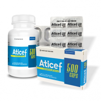 Thuốc kháng sinh Aticef 500 cap DHG: Chỉ định, chống chỉ định, cách dùng