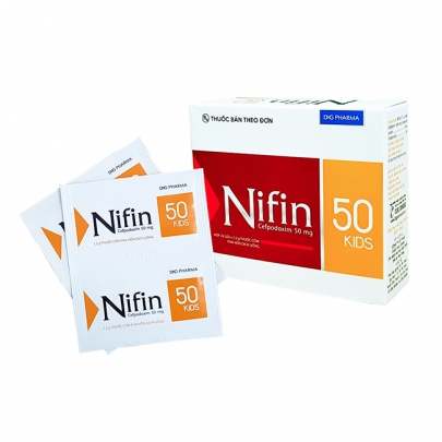 Thuốc kháng sinh Nifin 50 KIDS: Chỉ định, chống chỉ định, cách dùng