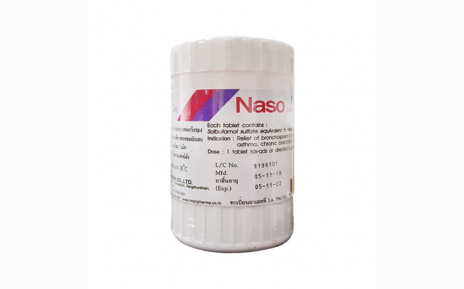 Thuốc NASO Salbutamol 2mg: Chỉ định, chống chỉ định, cách dùng