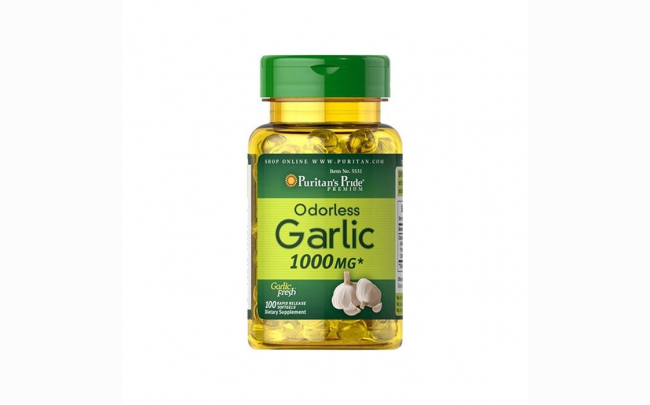 Tinh dầu tỏi Puritan’s Pride Odorless Garlic Extract 1000mg: Chỉ định, chống chỉ định, cách dùng