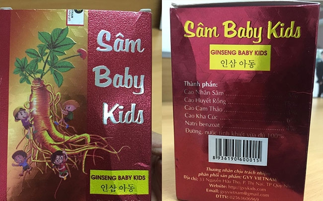 Xuất hiện công ty ‘ma’ chuyên phân phối sản phẩm Sâm Baby Kids dành cho trẻ em