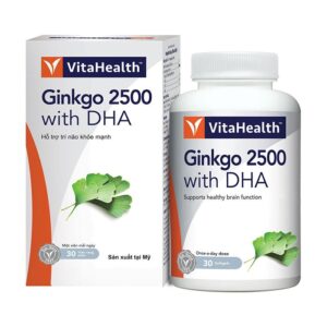 Ginkgo 2500 With DHA VitaHealth 60 Viên – ParaPharmacy